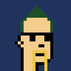 Cartoonish Pixelated Man