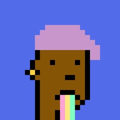 Cartoonish Pixelated Man