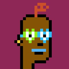 Cartoonish Pixelated Man