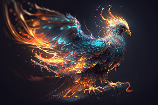Glowing phoenix