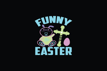 Easter vintage t-shirt design