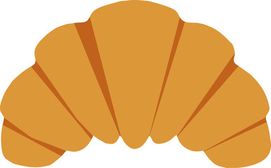 Croissant bread icon. 
