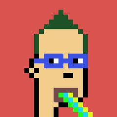 Cartoonish Pixelated Man