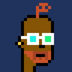 Cartoonish Pixelated Man