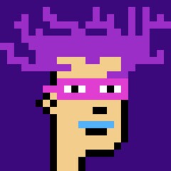 Cartoonish Pixelated Man