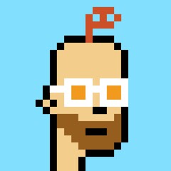 Cartoonish Pixelated Man