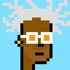 Cartoonish Pixelated Man