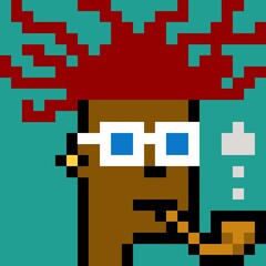 Cartoonish Pixelated Man
