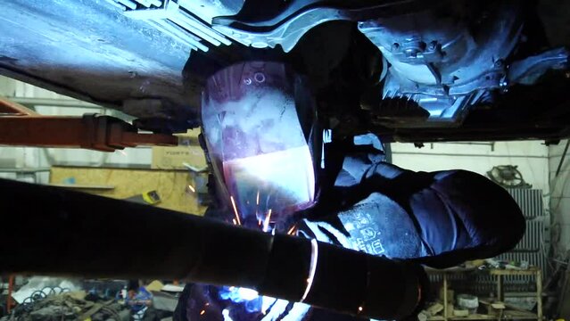 custom exhaust system and exhaust manifold welding on a turbo drift car