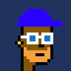 Cartoonish Pixelated Man