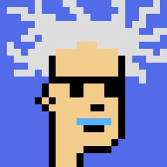 Cartoonish Pixelated Man