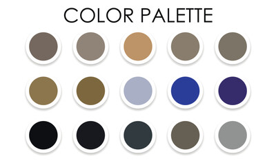 Universal color palette. Color combinations. Vector illustration