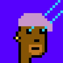 Cartoonish Pixelated Man