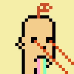 Cartoonish Pixelated Man