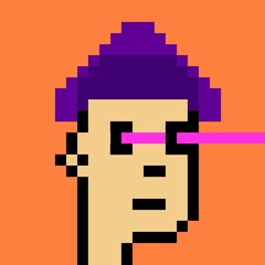 Cartoonish Pixelated Man