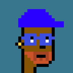 Obraz premium Cartoonish Pixelated Man