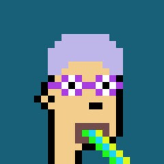 Cartoonish Pixelated Man