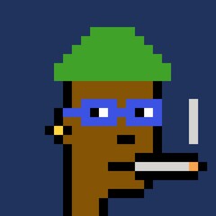 Fototapeta premium Cartoonish Pixelated Man