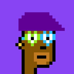 Cartoonish Pixelated Man