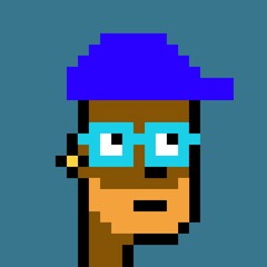 Cartoonish Pixelated Man