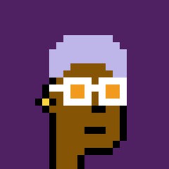 Obraz premium Cartoonish Pixelated Man