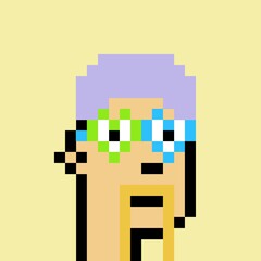 Cartoonish Pixelated Man