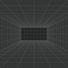 3d Perspective grid background
