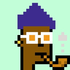 Cartoonish Pixelated Man