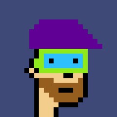 Obraz premium Cartoonish Pixelated Man