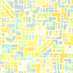 Seamless background with geometric pattern. Background for design. Printing on fabric and paper. Seamless pattern with abstract elements.