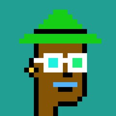 Obraz premium Cartoonish Pixelated Man