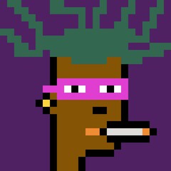 Cartoonish Pixelated Man