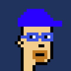 Fototapeta premium Cartoonish Pixelated Man