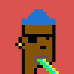 Obraz premium Cartoonish Pixelated Man