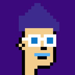 Obraz premium Cartoonish Pixelated Man
