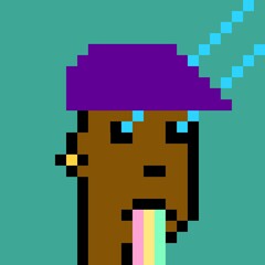 Cartoonish Pixelated Man