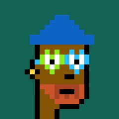 Cartoonish Pixelated Man