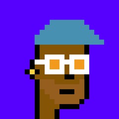 Cartoonish Pixelated Man