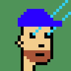 Cartoonish Pixelated Man