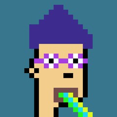 Cartoonish Pixelated Man