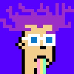 Obraz premium Cartoonish Pixelated Man