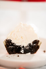 Chocolate peppermint cupcakes