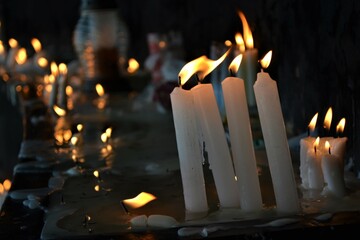 Candles in the chapel of the Church of Rocio- Paranaguá/PR
Brazil