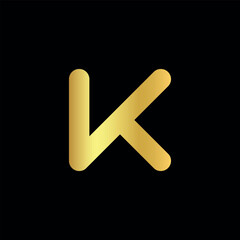 Alphabet Letter K Logo Design