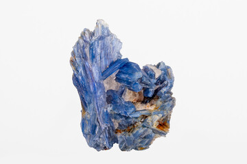 Kyanite beautiful precious stone on a black and bright background