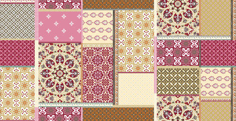 Textile and digital seamless pattern design 