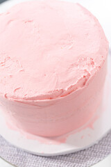 Mermaid themed 3 layer vanilla cake