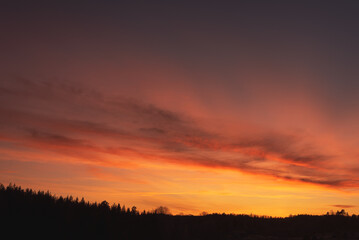 Fototapeta na wymiar Colorful and beautiful Sunset and sunrise background sky