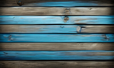 Black and blue wood texture. Dark painted reclaimed wood. rough boards. Dark rustic background - ai generated computer graphics.
