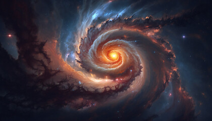 Pulsar in outer space - Space wallpaper - Generative AI